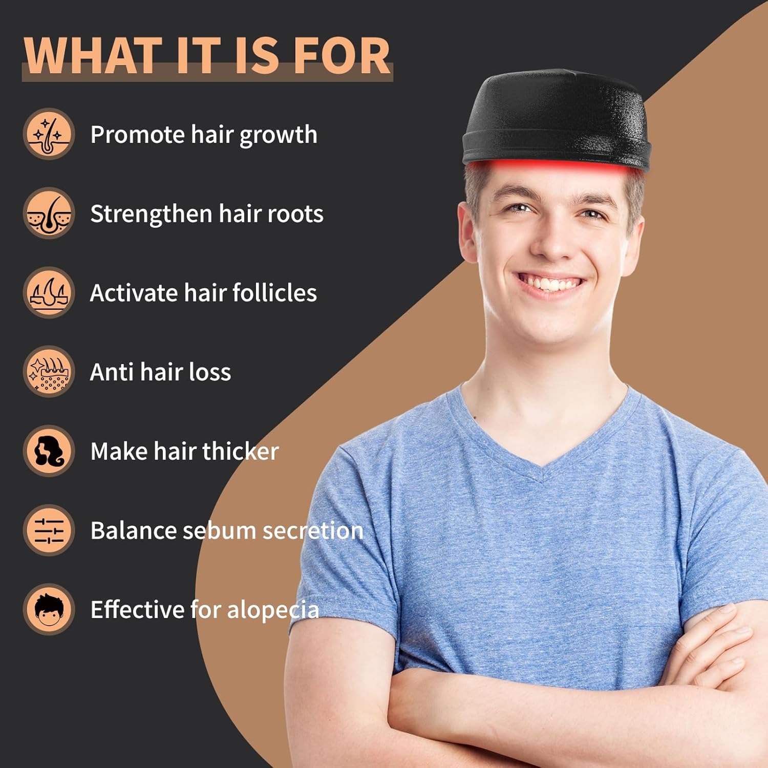 New Hair Growth Laser Cap 660n - đánh giá và giá Hair Care Basic