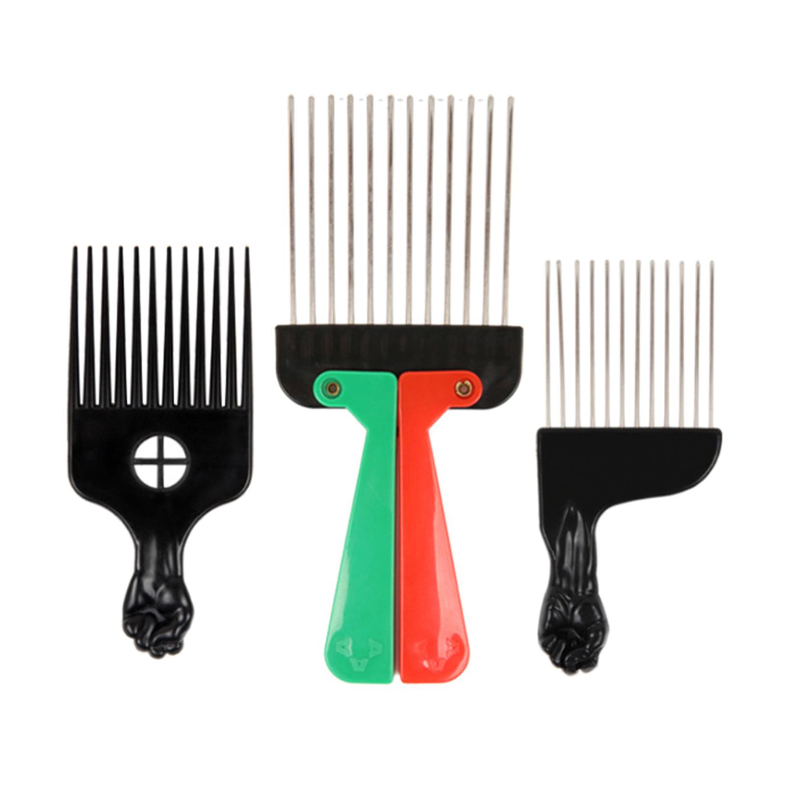 Metal Pick Afro Comb Curly Det - đánh giá và giá Afro Pick Comb
