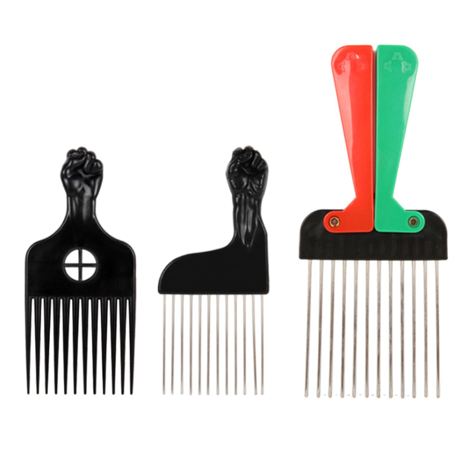 Metal Pick Afro Comb Curly Det - đánh giá và giá Afro Pick Comb