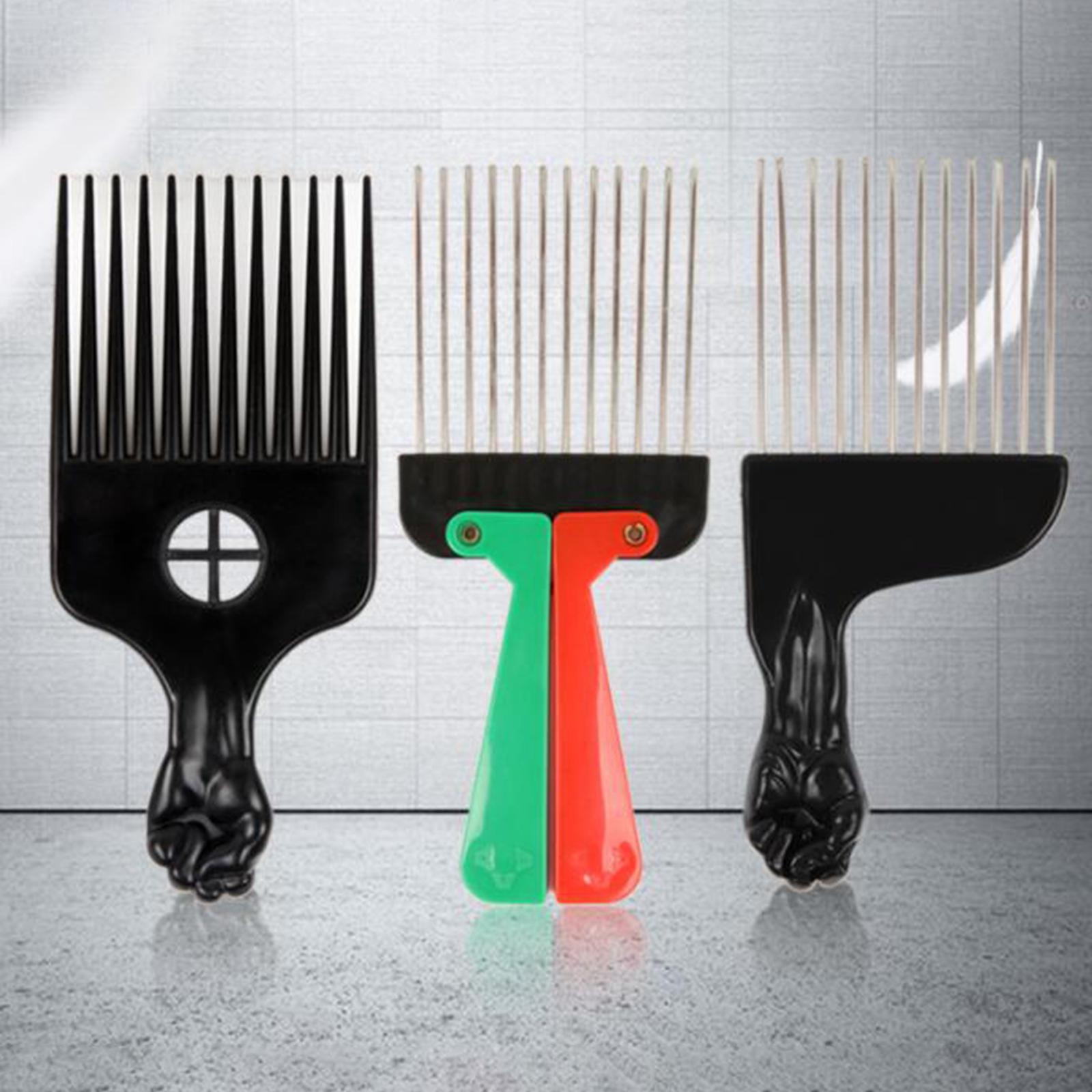 Metal Pick Afro Comb Curly Det - đánh giá và giá Afro Pick Comb