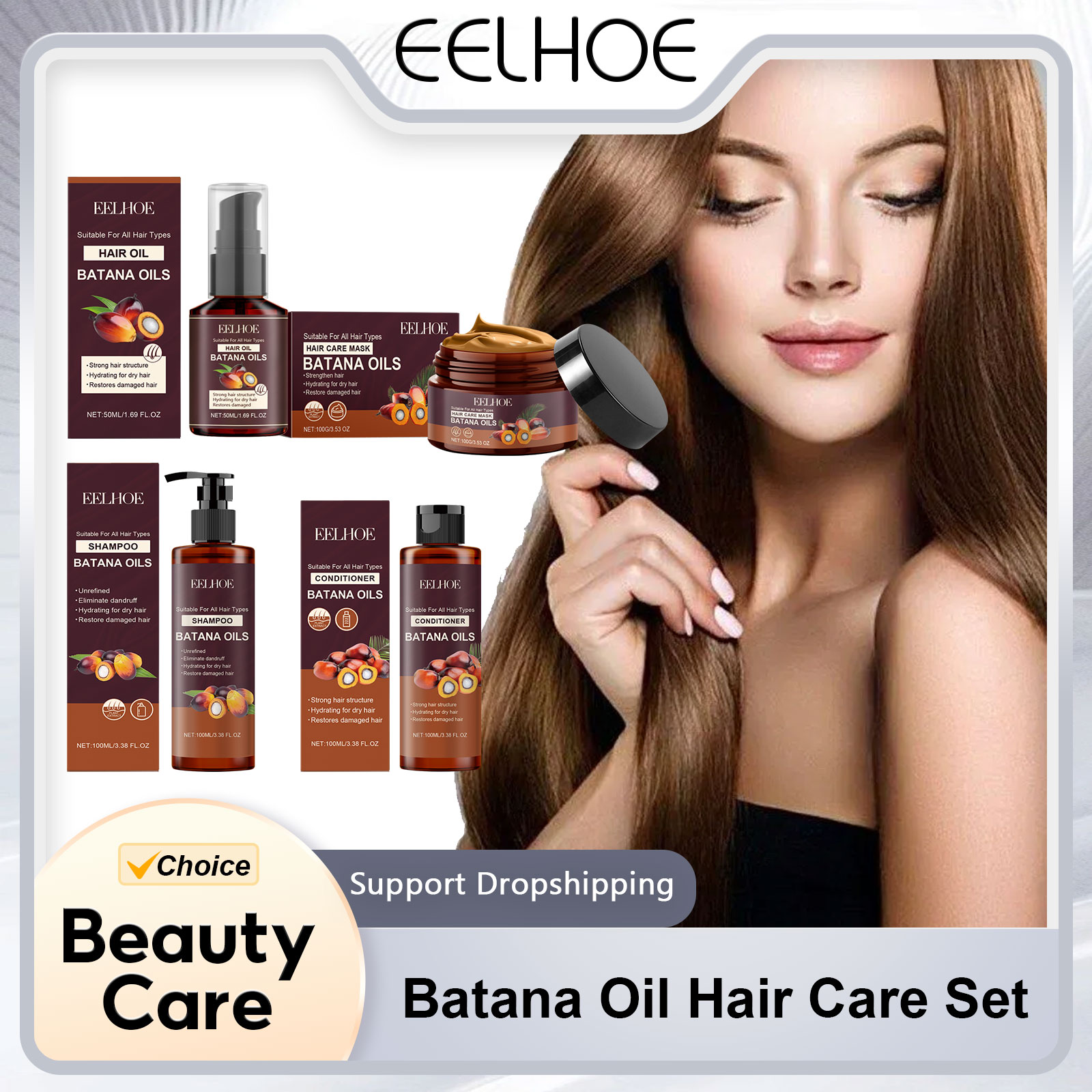 Batana Oil Hair Care Set Nouri - đánh giá và giá Hair Care Vitamin E