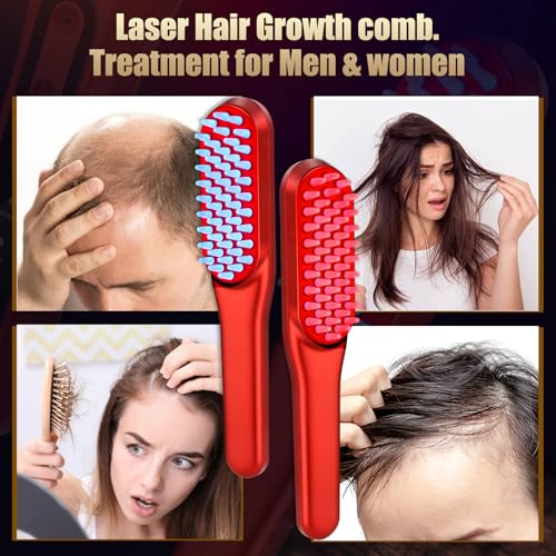 Laser Hair Growth Comb, Red Li - đánh giá và giá Hair Care Basic