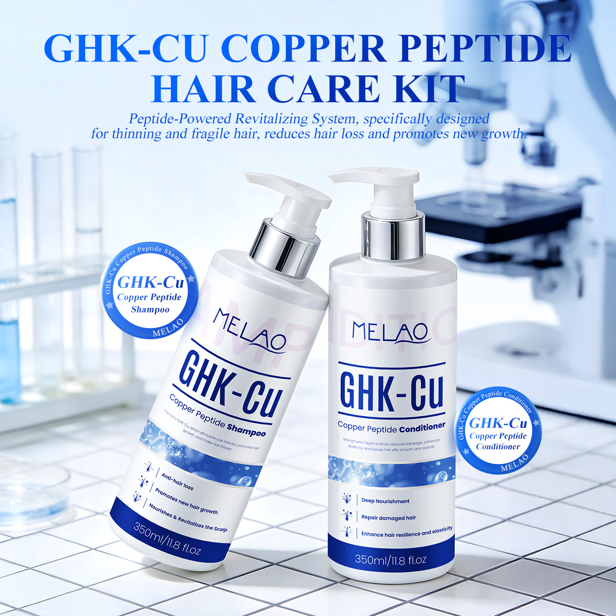 350ml GHK-Cu Copper Peptide Ha - đánh giá và giá Hair Care Basic
