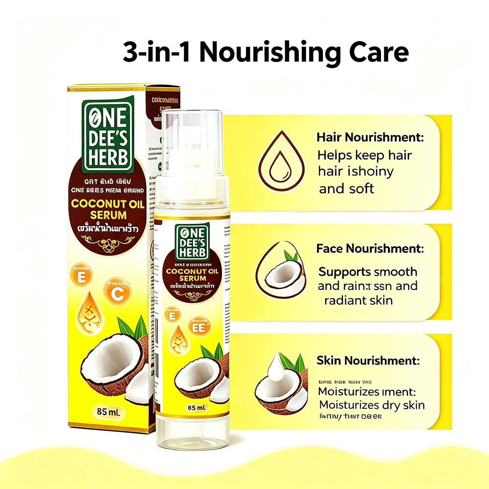 Thailand One Dee's Herb Coconu - đánh giá và giá Hair Care Vitamin E