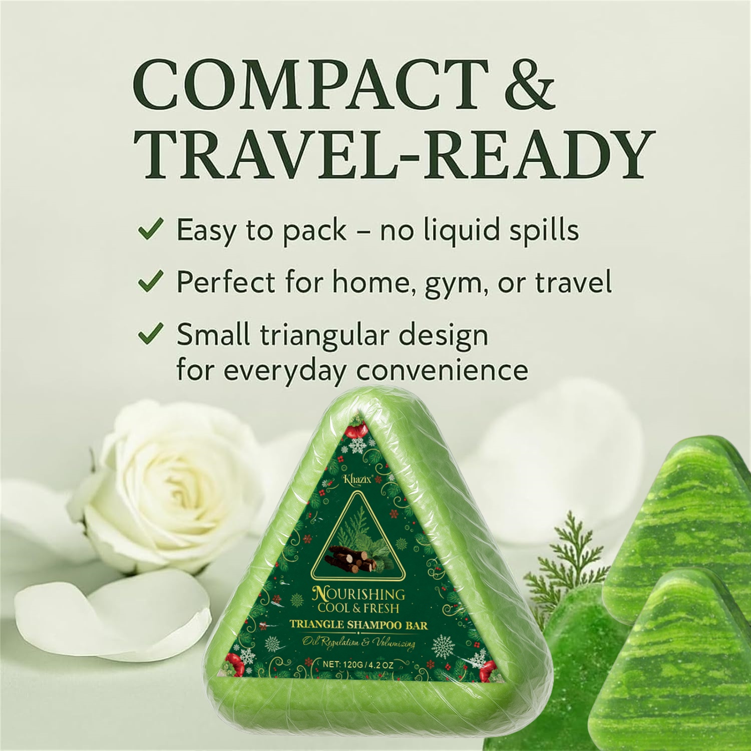 Green Triangle Soap Shampoo Ba - đánh giá và giá Hair Care Pantene
