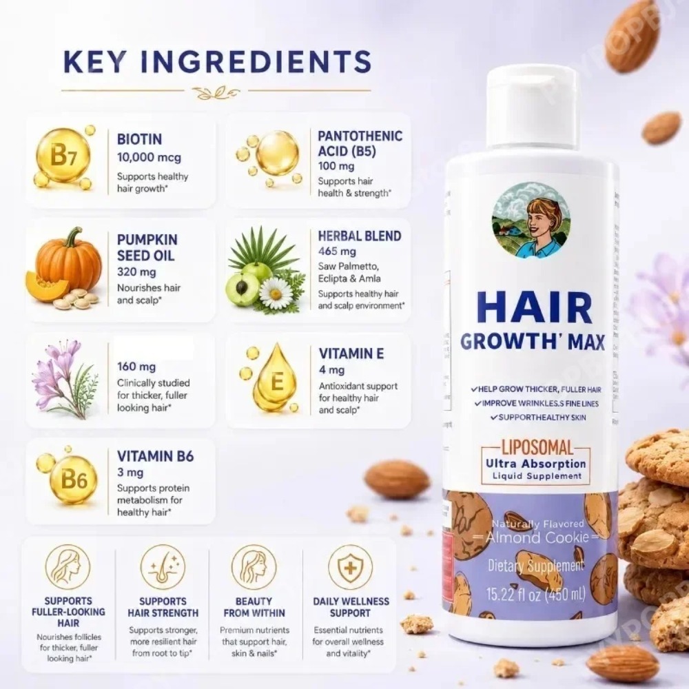 Liposomal Hair Growth Liquid,  - đánh giá và giá Hair Care Vitamin E